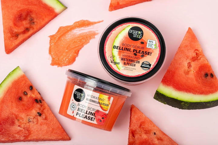 Organic Shop Hydrating Bellini, Please! Körperpeeling Wassermelone & Pfirsich (250 ml) Wassermelone