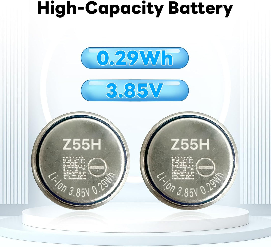 𝟮𝟬𝟮6 𝗡𝗲𝘄 𝗨𝗽𝗴𝗿𝗮𝗱𝗲𝘀 2er-Pack Z55H 75-mAh-Akku, kompatibel mit Sony Headset WF-1000XM4, Truly Wireless