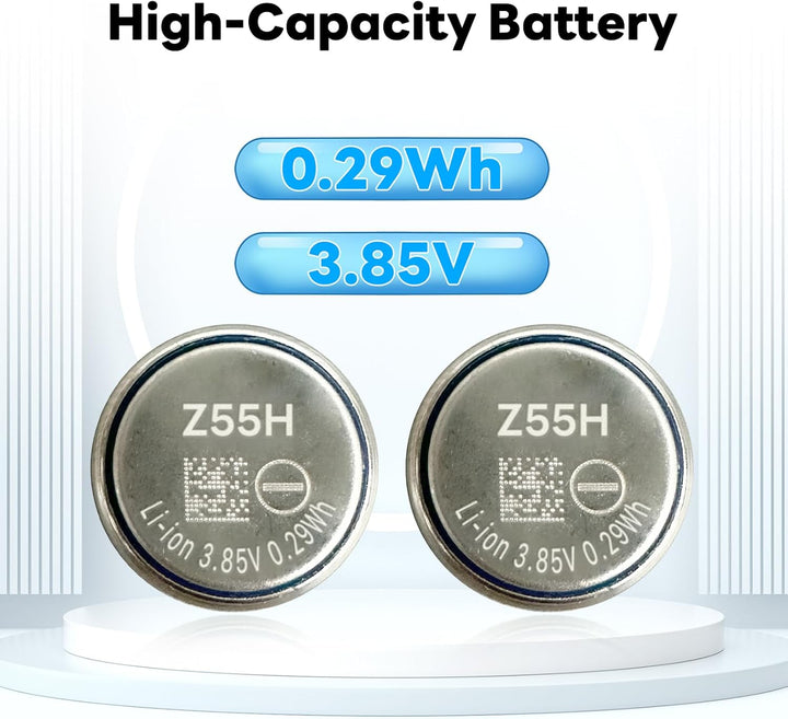 𝟮𝟬𝟮6 𝗡𝗲𝘄 𝗨𝗽𝗴𝗿𝗮𝗱𝗲𝘀 2er-Pack Z55H 75-mAh-Akku, kompatibel mit Sony Headset WF-1000XM4, Truly Wireless