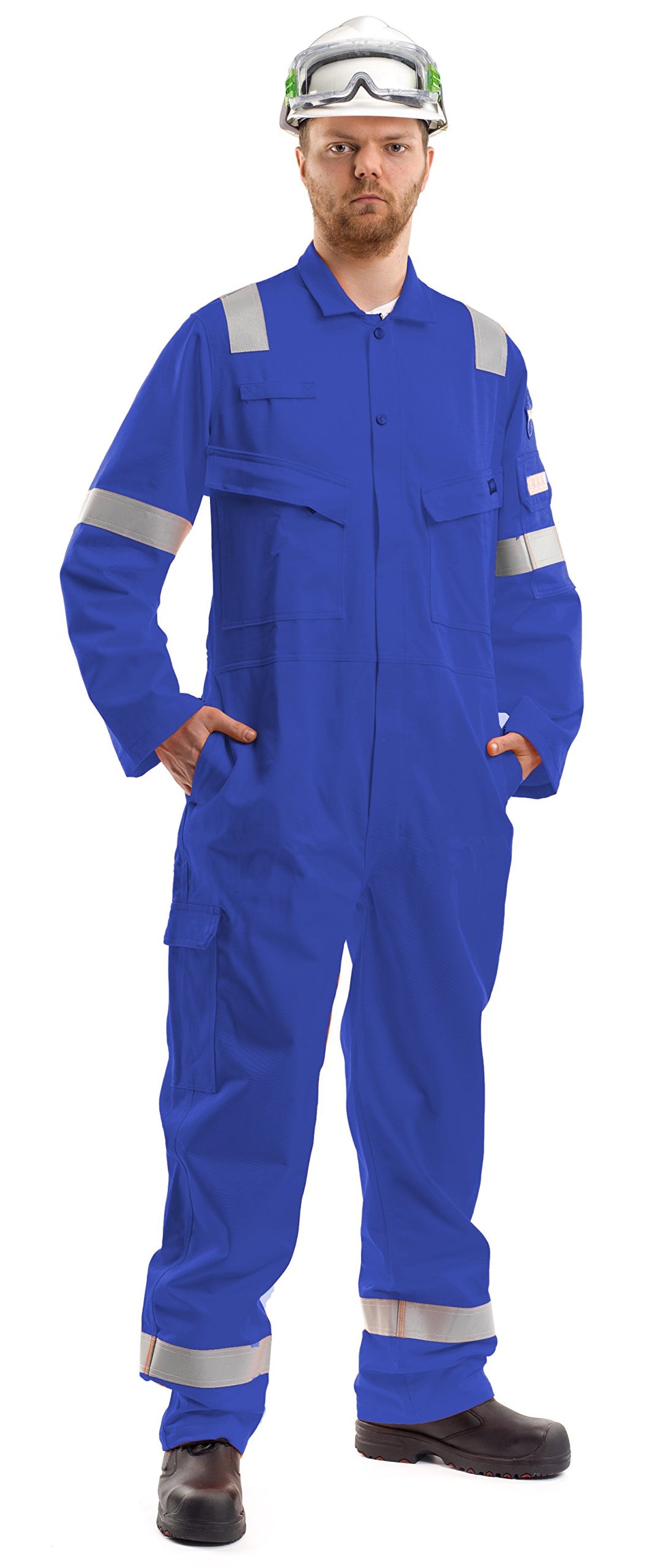 Roots Original RO13090 Flamebuster Nordic Arbeitsoveralls, Grösse 66, Royal Königlich