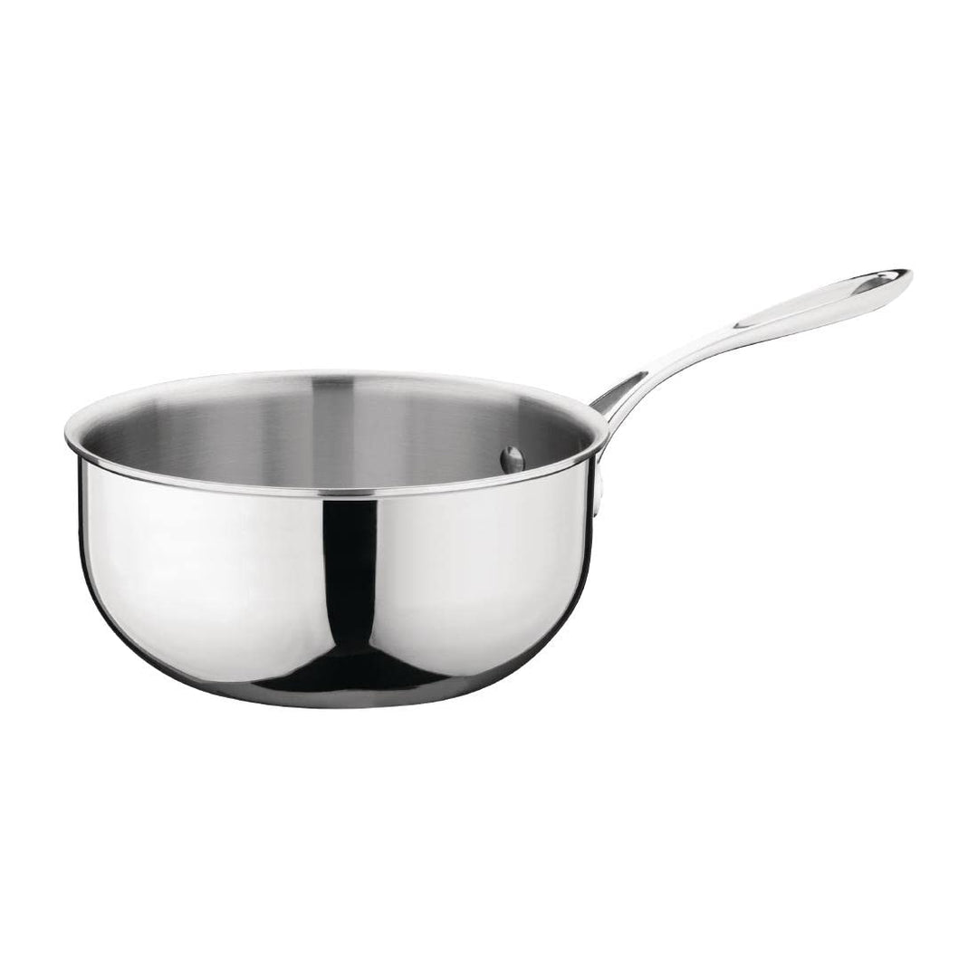 Vogue Treiwandige Sautépfanne, 200 mm, Edelstahl 8(Ø)"/ 200mm, 8(Ø)"/ 200mm