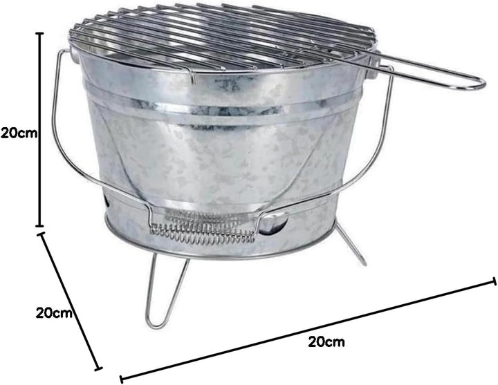 BBQ Barbecue, Galvanised 27 cm