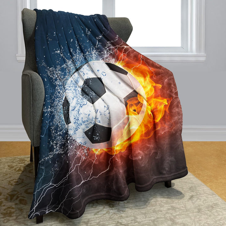 YISUMEI Decke 125x200 cm Kuscheldecken Sanft Flanell Weich Fleecedecke BettüberwurfSport-Serie Socce