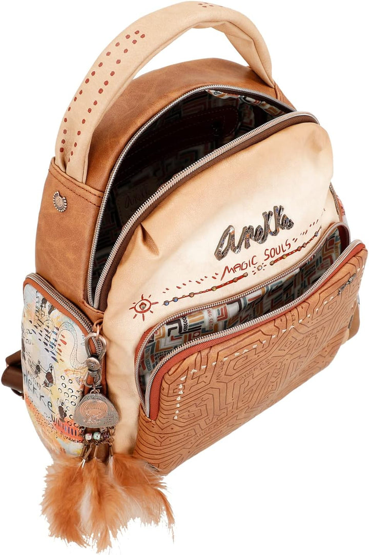 Anekke Damen Spaziergang 36625-221 Mehrfarbig, 31 x 30 x 11 Rucksack für unterwegs, bunt