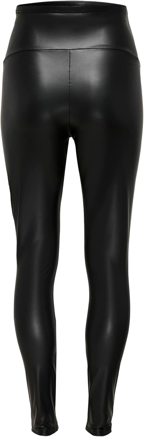 ONLY Damen Leggings Olmcool Coated Legging JRS XL Black 1, XL Black 1