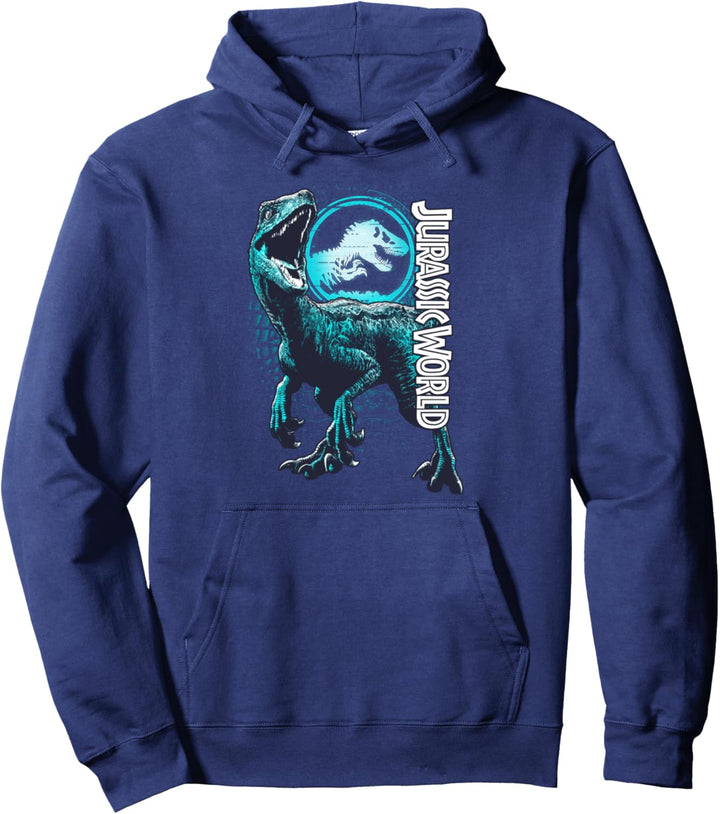 Jurassic World: Fallen Kingdom Raptor Blue Logo Pullover Hoodie