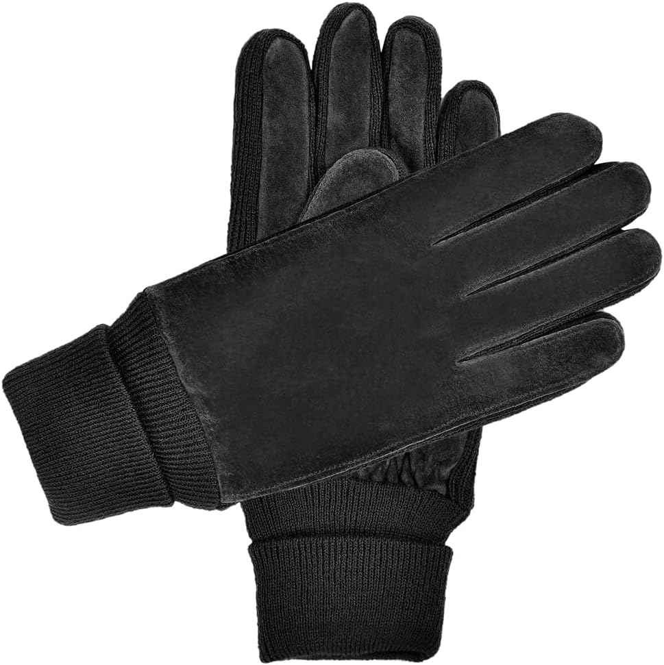 Harssidanzar Damen Winter Wildleder Handschuhe Thermal Wolle Fleece gefüttert Outdoor Wärme SL024EU