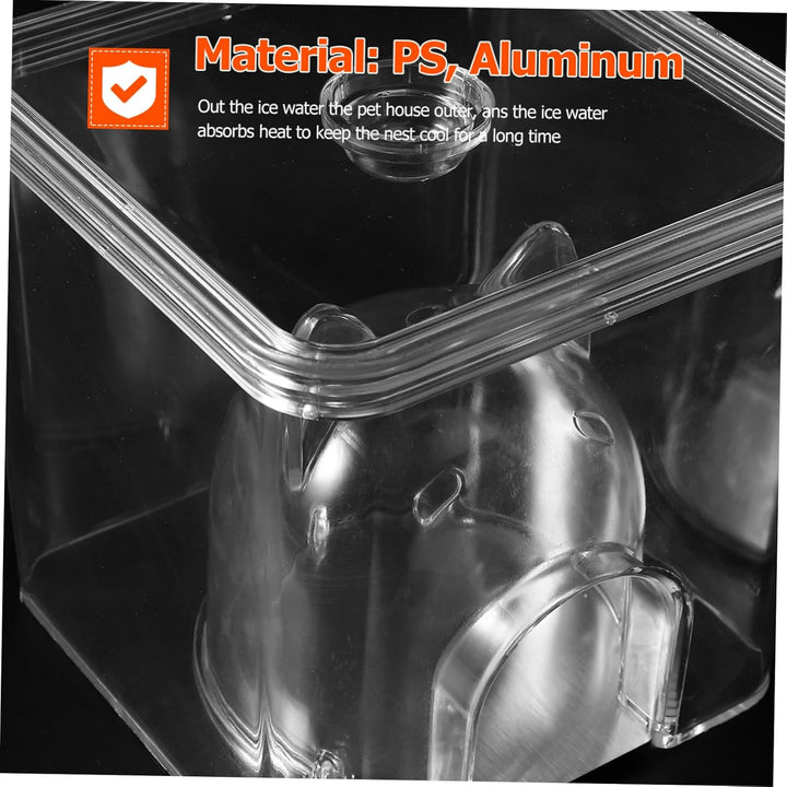 POPETPOP Glasbehälter Für Terrarien Hamster Kühlhaus Kunststoffkühlung Hamster Hamster Hamster Sand
