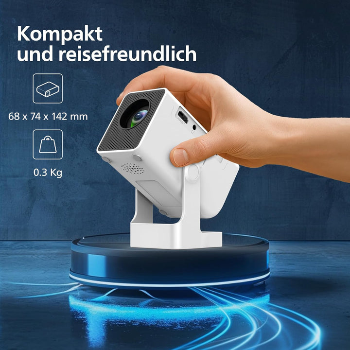 Philips, Neopix 140, Heimkino-Beamer, Auflösung 1280 x 720p, 180 Grad drehbar, Spiegelmodus, WLAN 6,