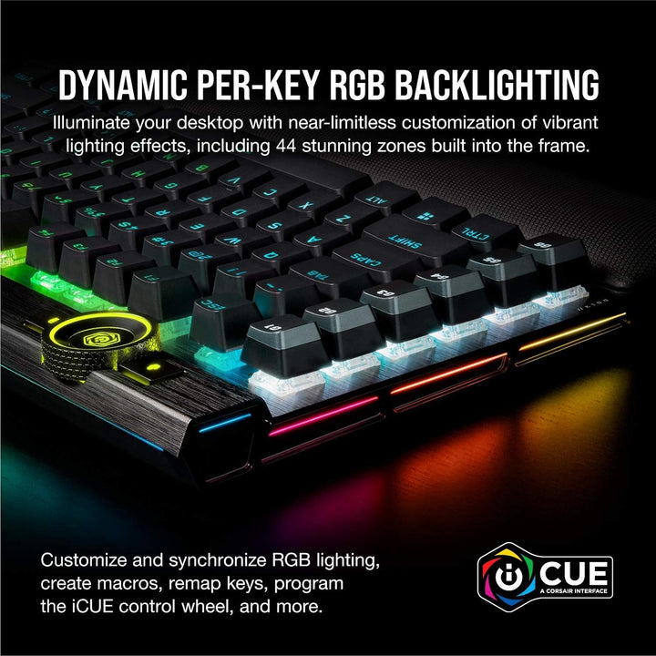 Corsair K100 optische mechanische RGB-Gaming-Tastatur OPX optische mechanische RGB-Tastenschalter -