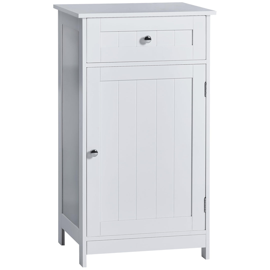 Bath Vida Badezimmerschrank, 1 Tür, 1 Schublade, bodenstehend, Aufbewahrungseinheit, weiss Schrank m