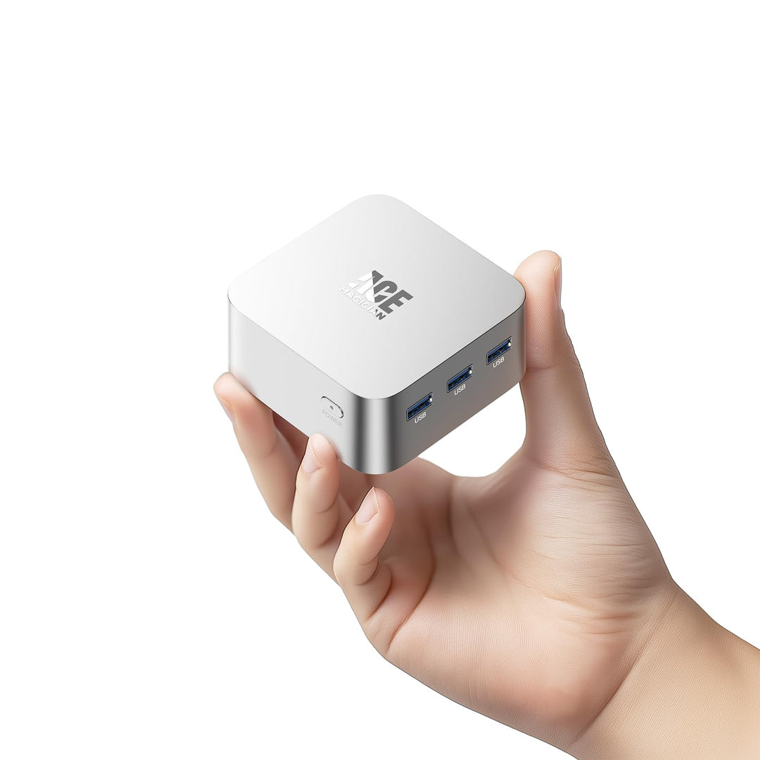ACEMAGICIAN T8Plus Mini PC,12th Gen Ιntel Alder Lake N100 Mini PC (bis zu 3,40 GHz),16GB LPDDR5 512G