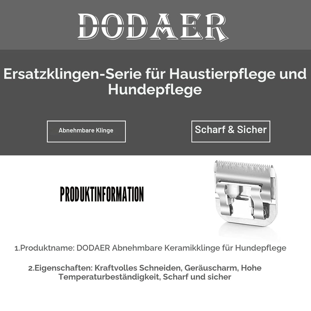 Keramikklingen für Hundehaarschneider,kompatibel mit Moser 45-50/Heiniger/Andis,Oster A5,Wahl KM10,G