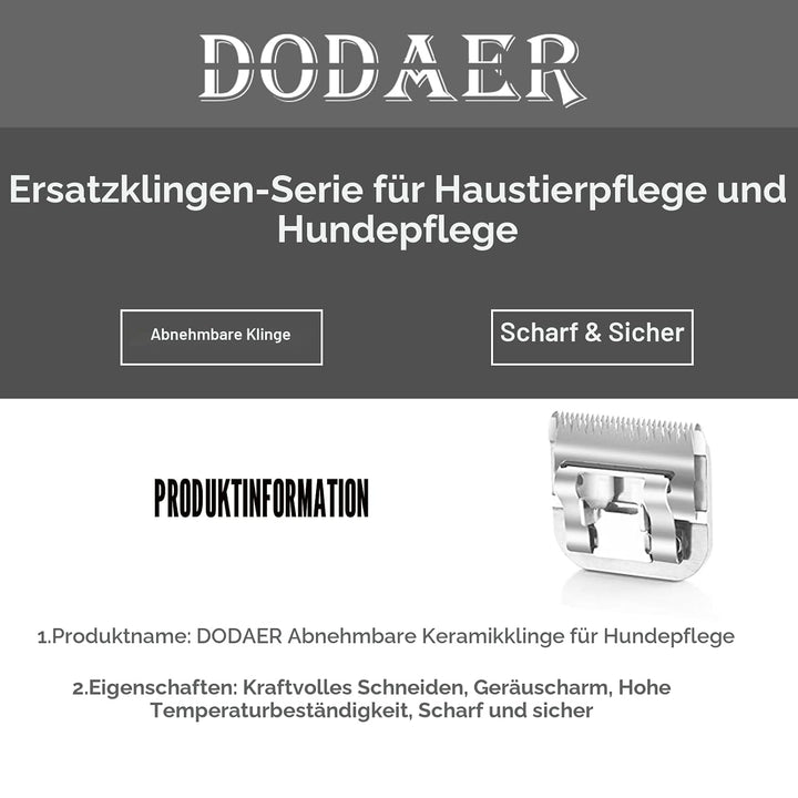 Keramikklingen für Hundehaarschneider,kompatibel mit Moser 45-50/Heiniger/Andis,Oster A5,Wahl KM10,G