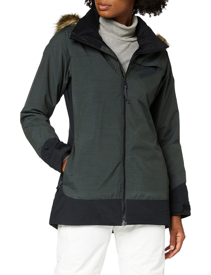 Burton Damen Lelah Snowboard JackegrünXS XL True Black Heather, XL True Black Heather