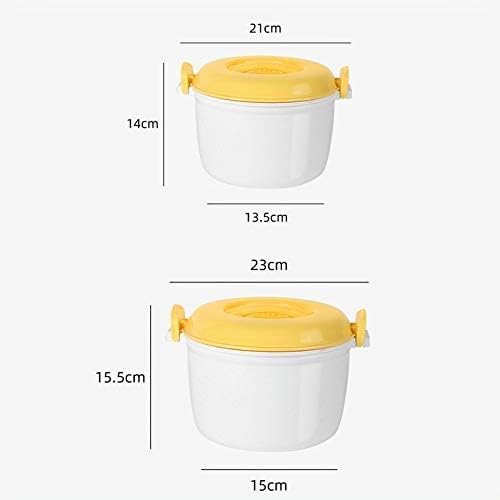 Lobamop Tragbarer Mikrowellen-Reiskocher Multifunktionsdampfer 2800 Ml Isolier-Brotdose DampfgeräTe