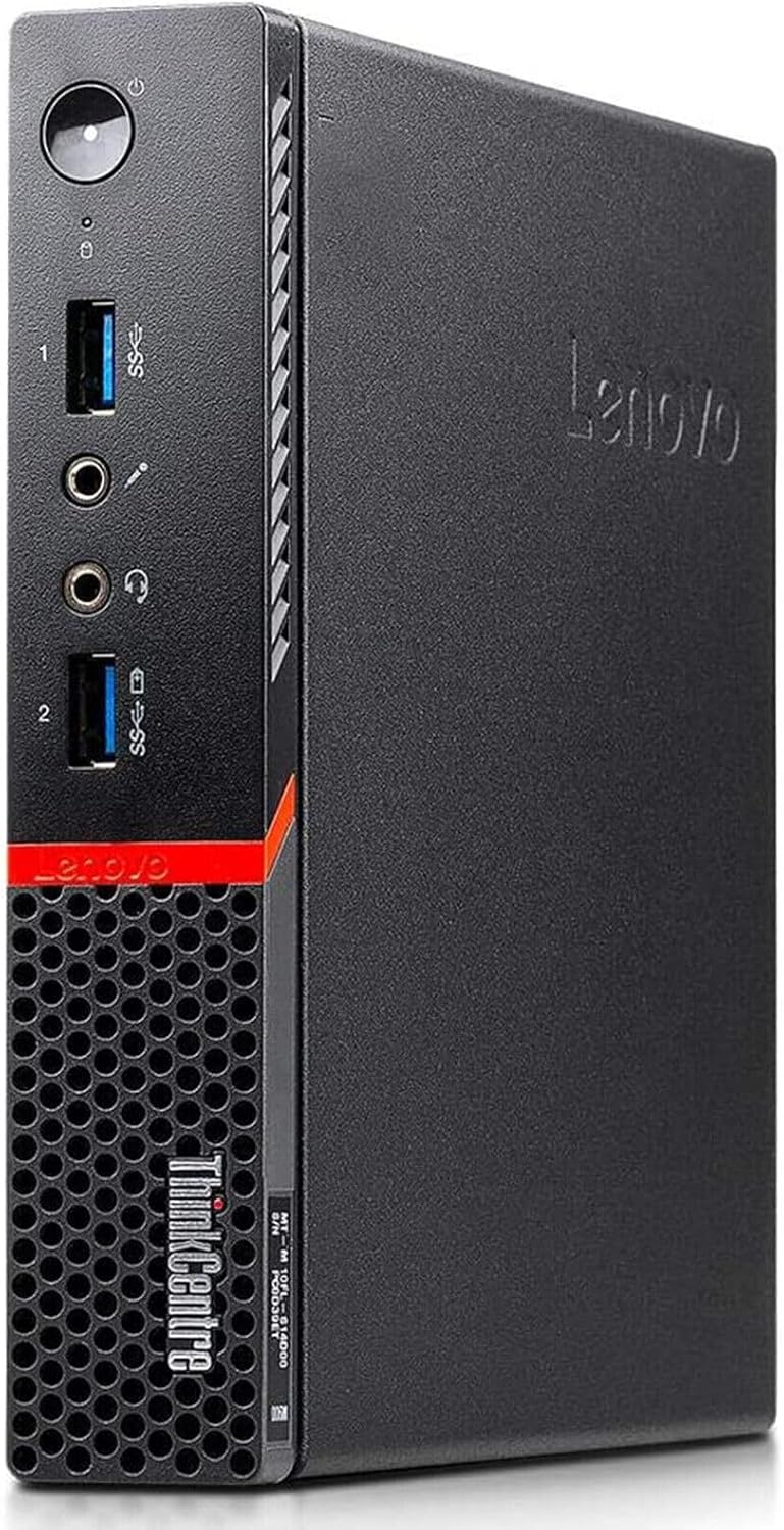 Lenovo Mini PC Desktop-Computer ThinkCentre M900 Tiny, Prozessor Core i7-6700T, 16 GB RAM, SSD 240 G
