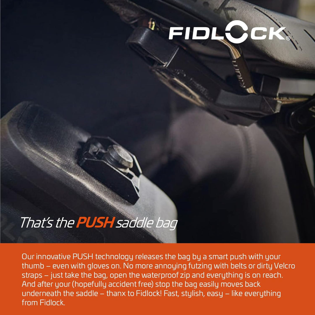 Fidlock Unisex – Erwachsene PUSH saddle base, schwarz, One Size