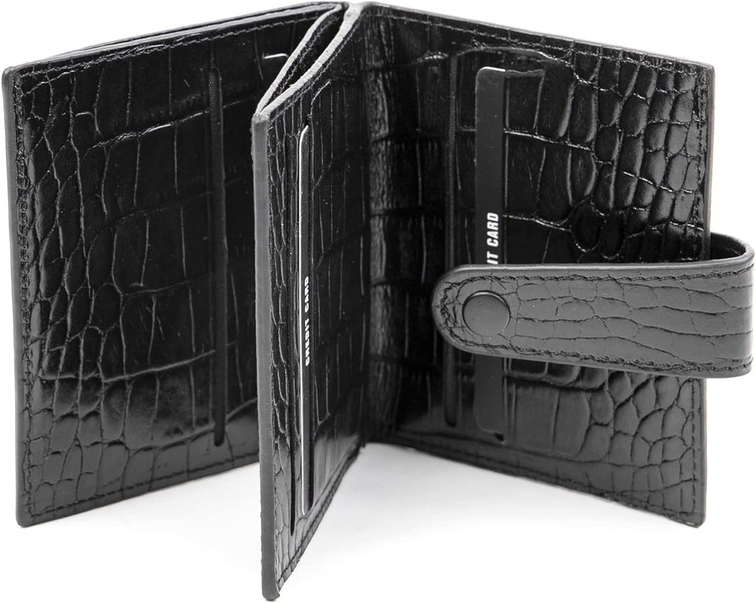 Solo Pelle Slim Wallet aus echtem Leder Platz für über 20 Karten Slimwallet Kartenetui Geldbörse für