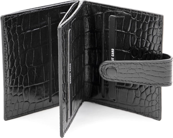 Solo Pelle Slim Wallet aus echtem Leder Platz für über 20 Karten Slimwallet Kartenetui Geldbörse für