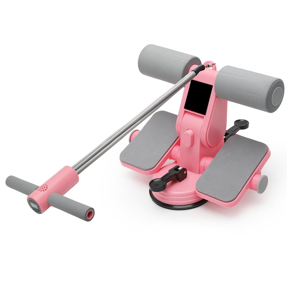 RANJIMA Tragbare Sit Up Bar, Bauchtrainer für Zuhause, Selbstsaugung Sit Up Trainingsgeräte Bodybuil