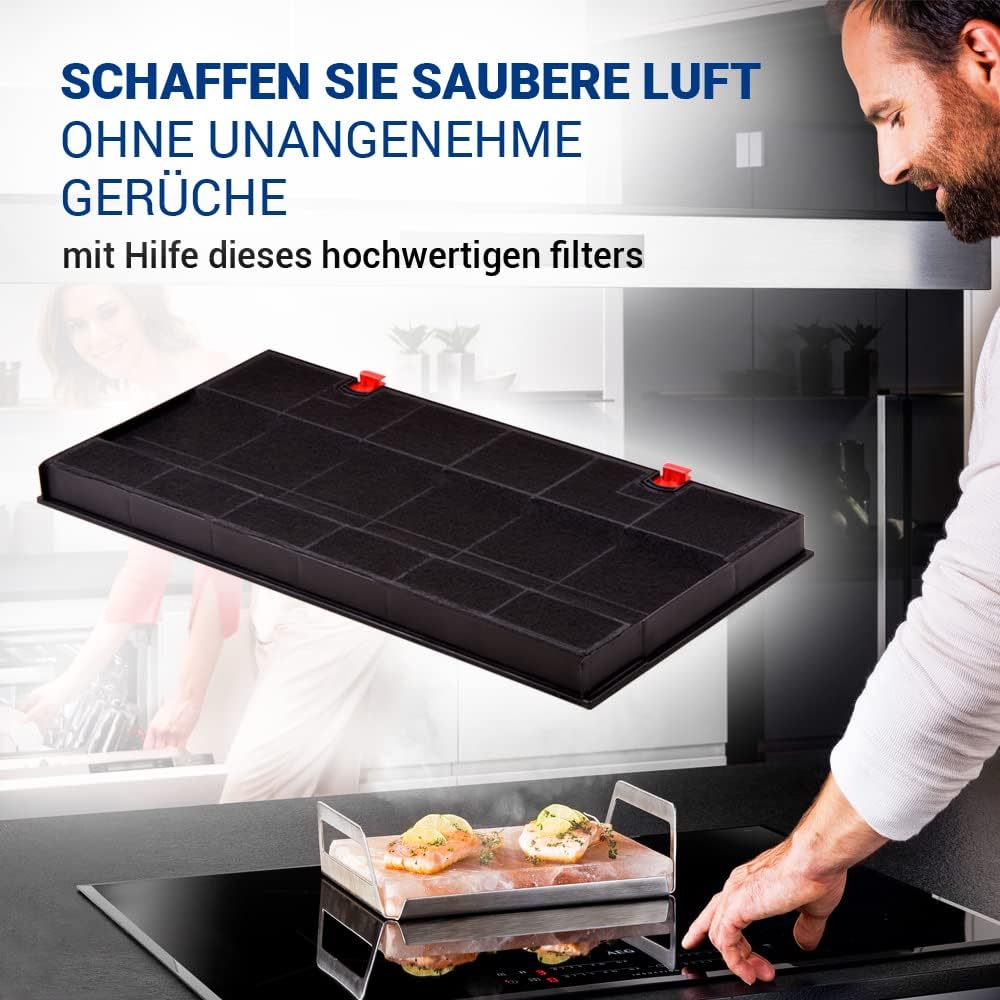 VIOKS Kohlefilter für Dunstabzugshauben Ersatz für AEG 9029801207 Typ 150 - Aktivkohlefilter Dunstab
