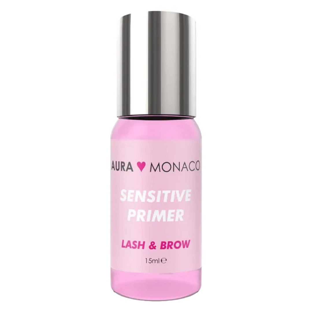 AURA Monaco | Sensitive Primer 15ml – Sanfter Degreaser & Cleaner für Eyelash Extensions – Flüssiger