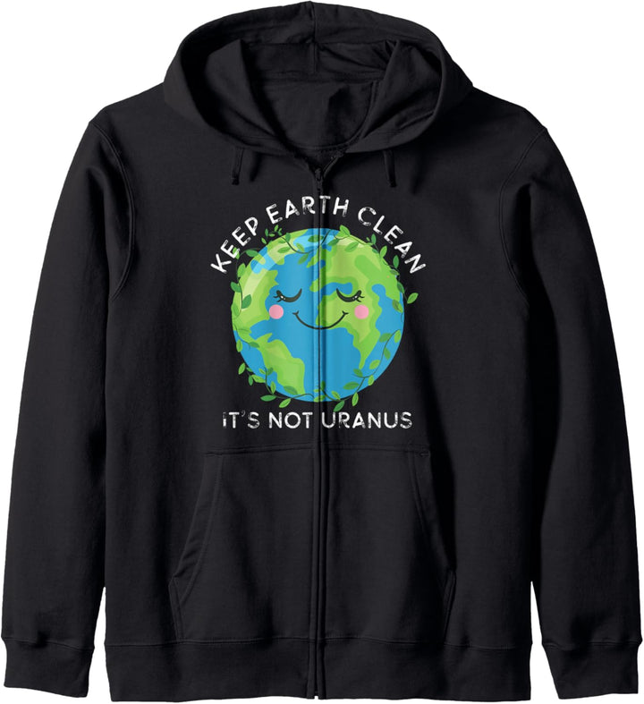 Happy Earth Day Erde sauber halten Lustig Uranus Wissenschaf Kapuzenjacke