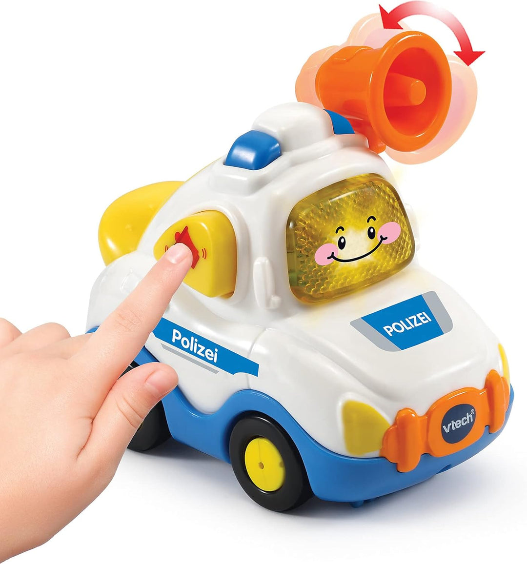 Vtech 80-524404 TUT TUT Baby Flitzer, Mehrfarbig & TUT TUT Baby Flitzer - Polizei – Spielzeugauto mi