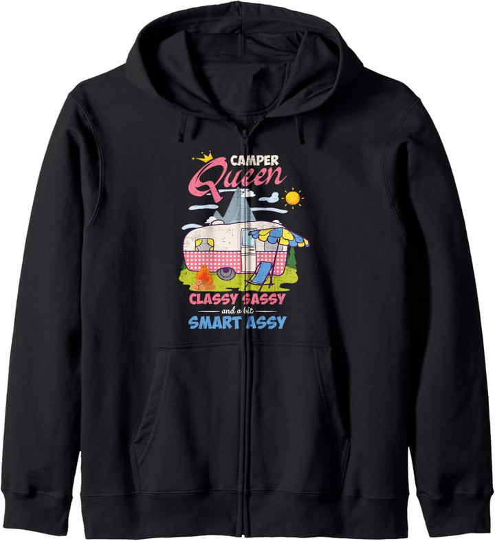 Wohnmobil Van Wohnmobil Fan Geschenk Design für Camper Queen Kapuzenjacke