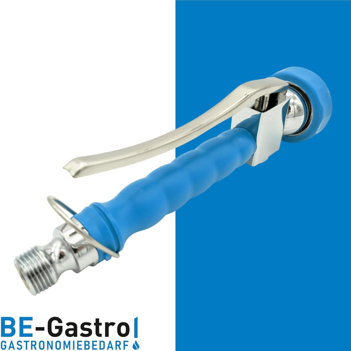 BE-GASTRO I Profi Gastro Handbrause (Blau) inkl. Feststellbügel | 1/2" Standard-AG | Edelstahl Ersat