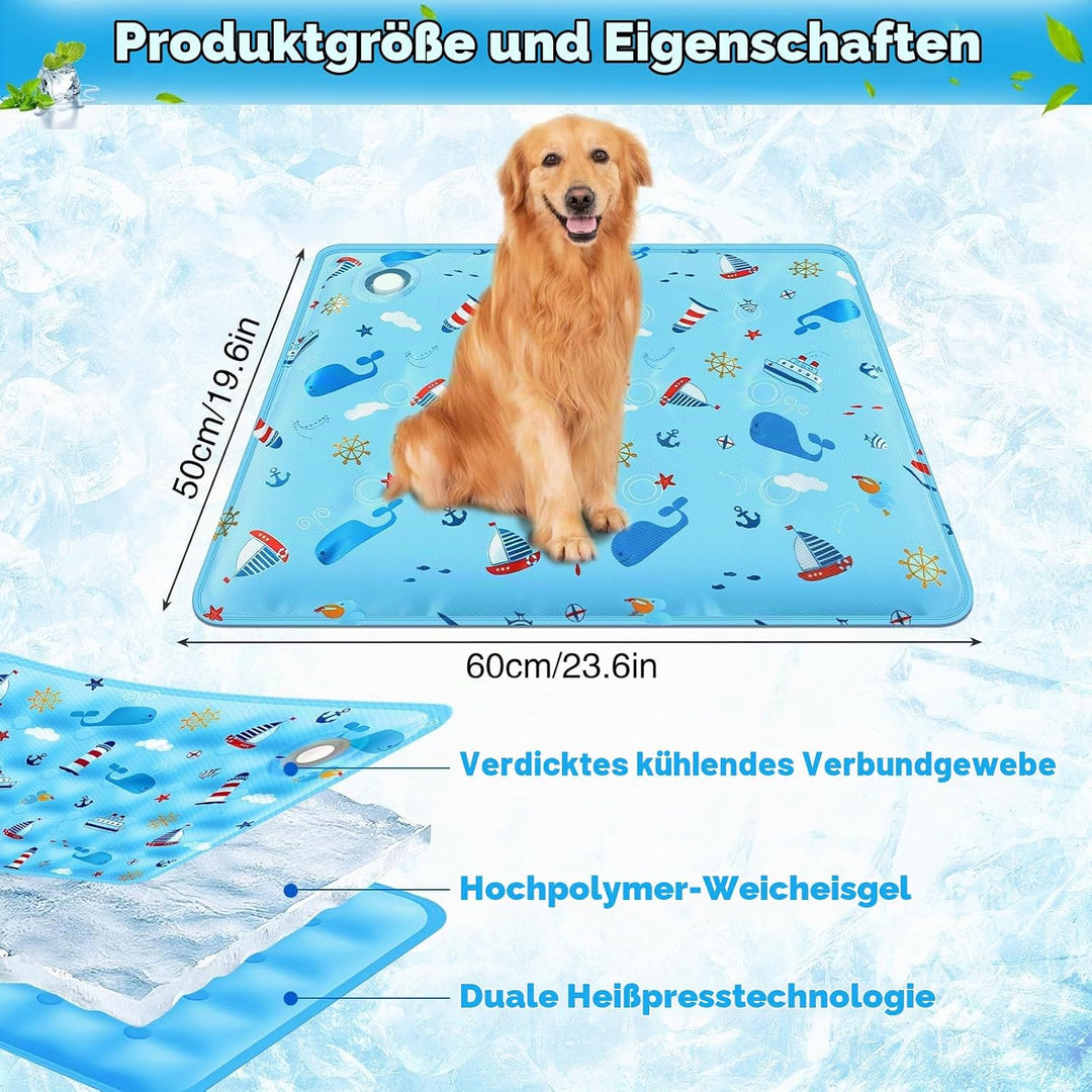 Kühlmatte für Hunde &amp; Katzen, Kühlmatte Hund Selbstkühlend, Hundekühlmatte Selbstkühlend Kühldecke H