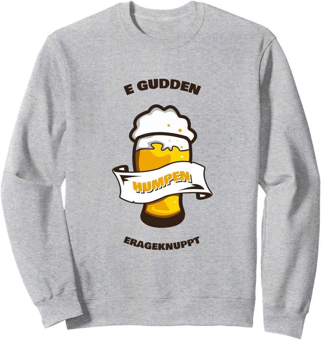 E gudden Humpen erageknuppt Sweatshirt