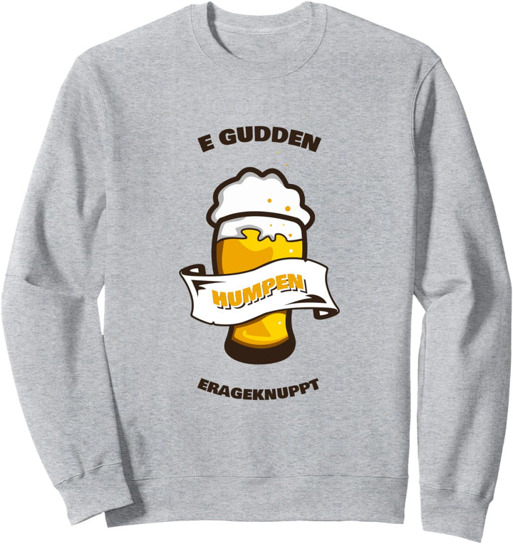 E gudden Humpen erageknuppt Sweatshirt