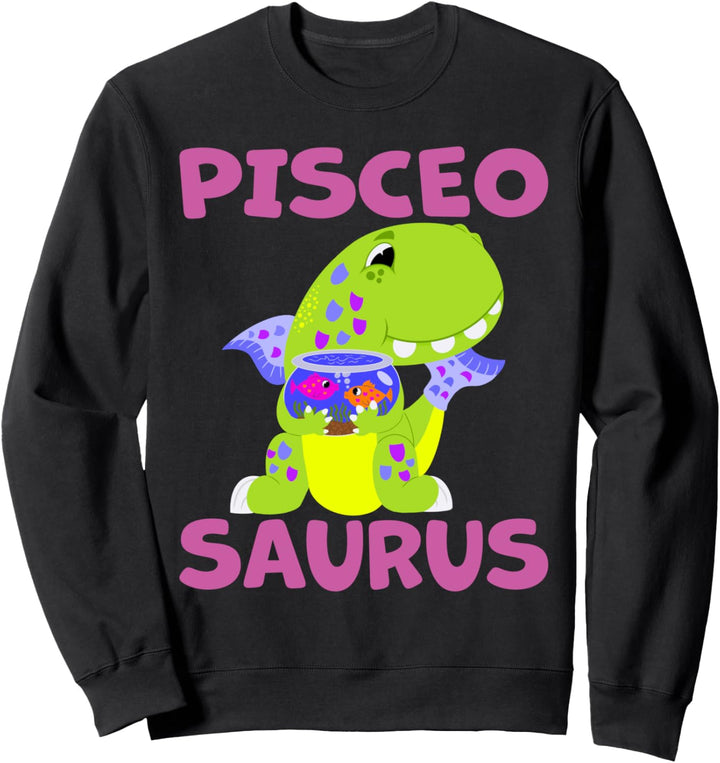 Pisceosaurus Fische Sternzeichen Tierkreiszeichen T-Rex Sweatshirt