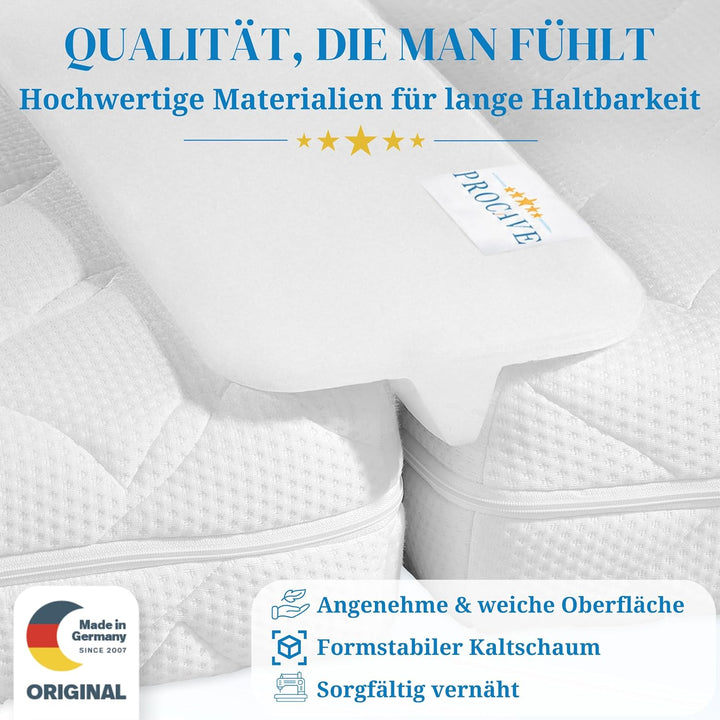 PROCAVE Besucherritzenfüller als Doppelbettbrücke aus Schaumstoff 25 x 200 cm, ein Matratzen Ritzenf