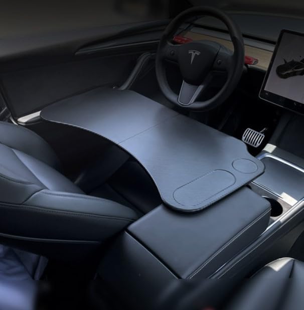 ev-goodies.de Tisch für Tesla Model 3, Y, S, X Laptop- und Pausen, Faltbarer Tisch, ESS- Tisch, Tesl