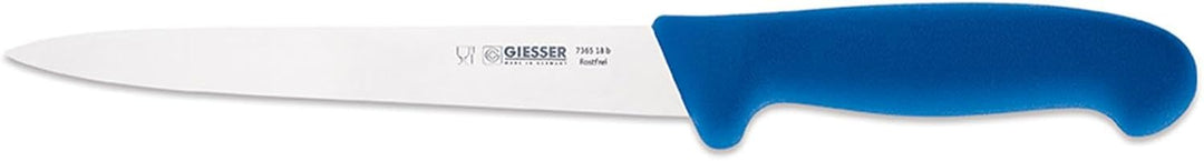 Giesser seit 1776 - Made in Germany - Filiermesser blau, Basic Blue, Klinge 18 cm, rutschfest, Filet