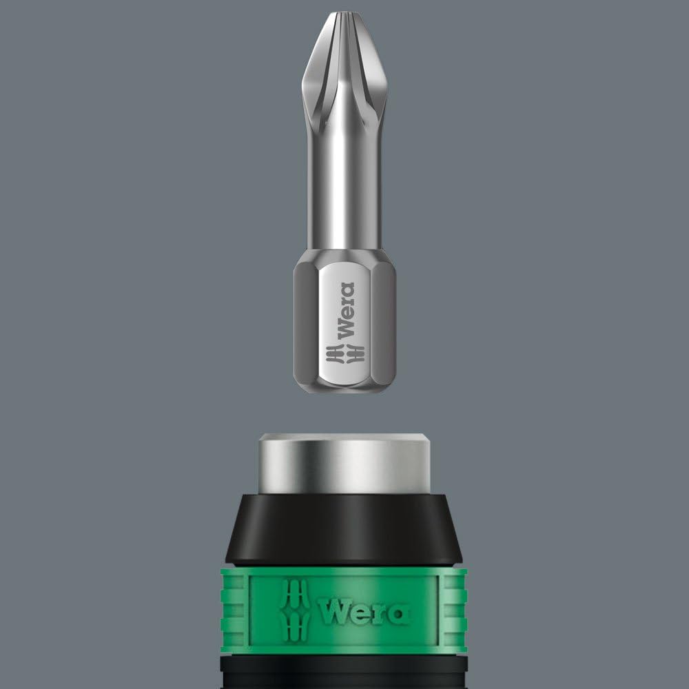 Wera 7441 Kraftform einstellbare Drehmomentschraubendreher mit Rapidaptor Schnellwechselfutter, 1/4