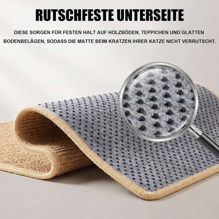 Kratzmatte Katze 40x100 cm Kratzbretter Natürliche Sisal Kratzmatte Katzenkratzmatte Kratzschutz für