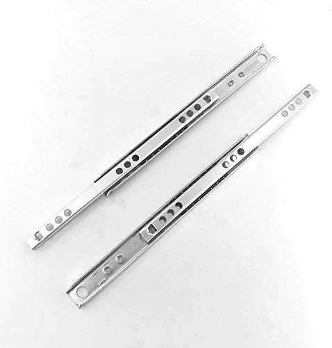 Vogueing Tool Schubladenschiene, 1 Paar, 17 mm breit, aus Metall, kugelgelagerte Schubladenschiene f