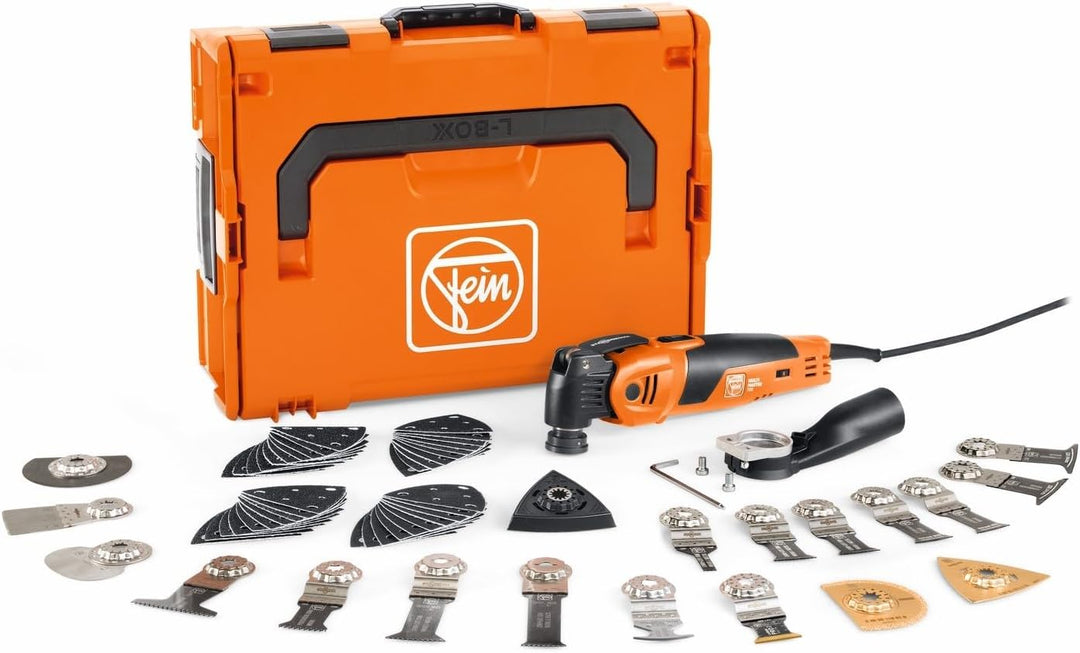 FEIN Multimaster MM 700 Max Top, Unser bestes MultiTool mit 60 Zubehören zum Sägen, Schleifen, Schne