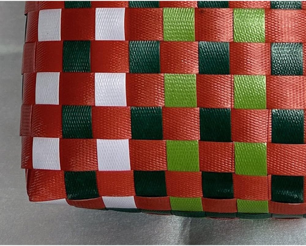 Einkaufstasche Shopper Geflochten Strandkorb Vielseitiger Aufbewahrungskorb | Einkaufskorb aus Kunst