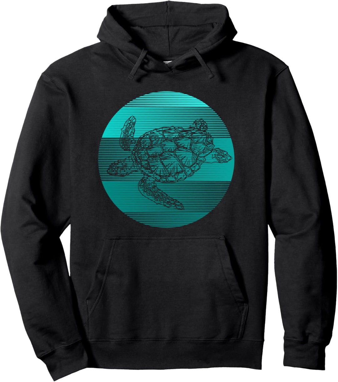 Meeresschildkröte, türkis, Tauchen, Ozean Pullover Hoodie