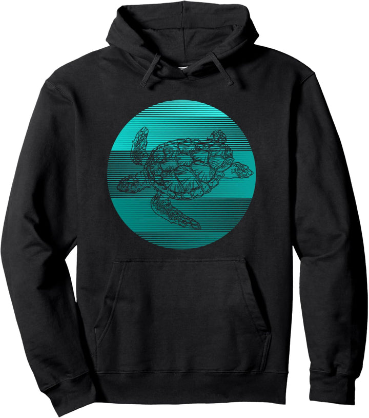 Meeresschildkröte, türkis, Tauchen, Ozean Pullover Hoodie