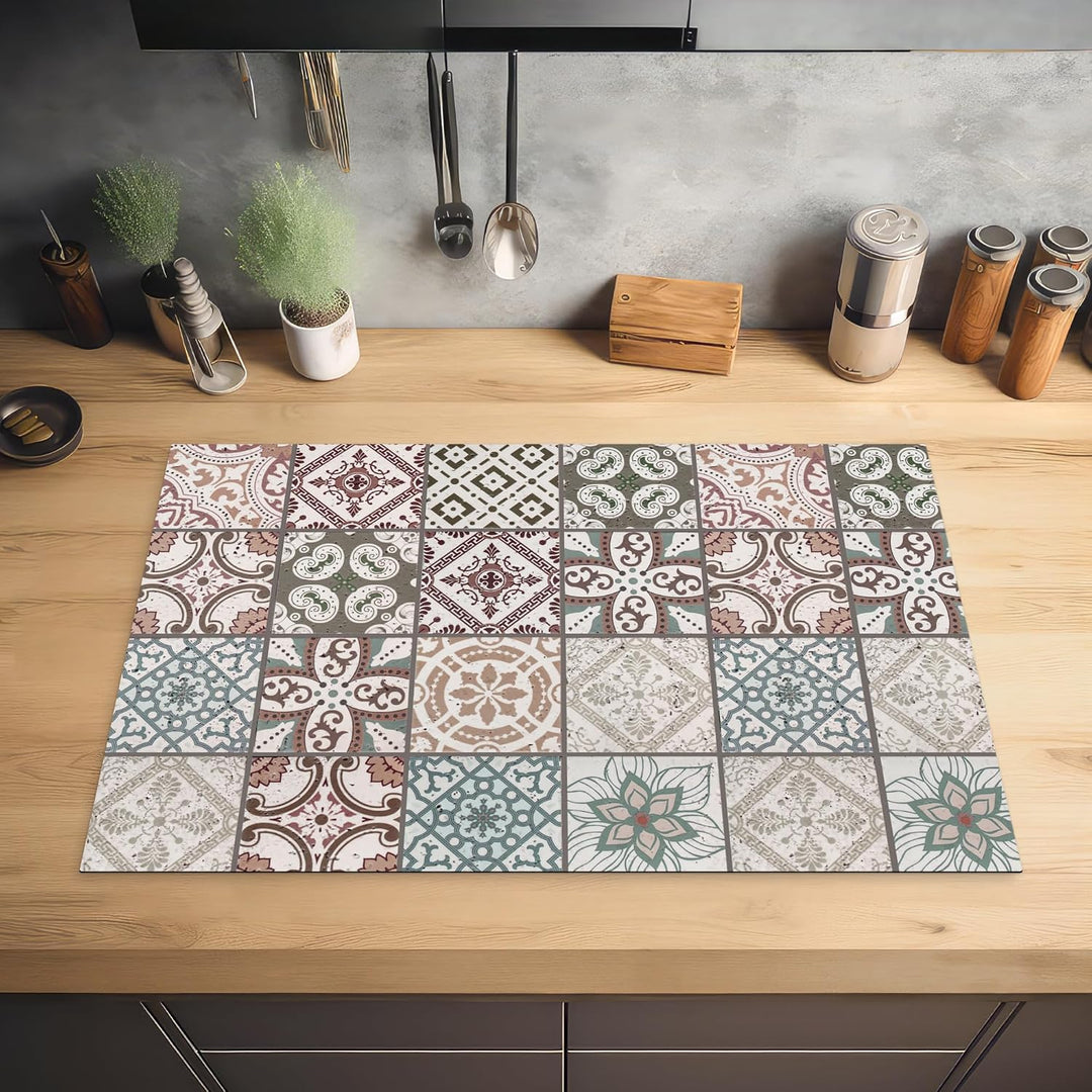KitchenYeah© Herdabdeckplatte Einteilig Ceranfeld Abdeckplatte für | 81x52 cm - Induktionsschutz Cer