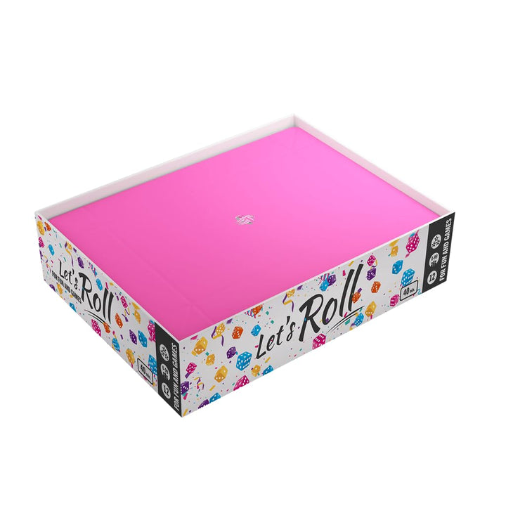 Gamegenic, Magnetic Dice Tray Rectangular Black/Pink