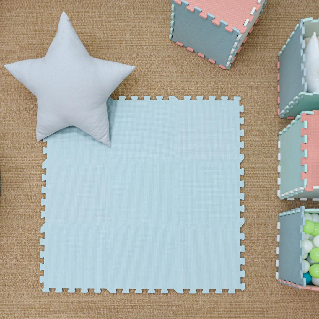 LittleTom 9 Teile Spielmatte Baby Puzzlematte ab Null - 30x30 Krabbelmatte Baby - Spielmatte Kinder
