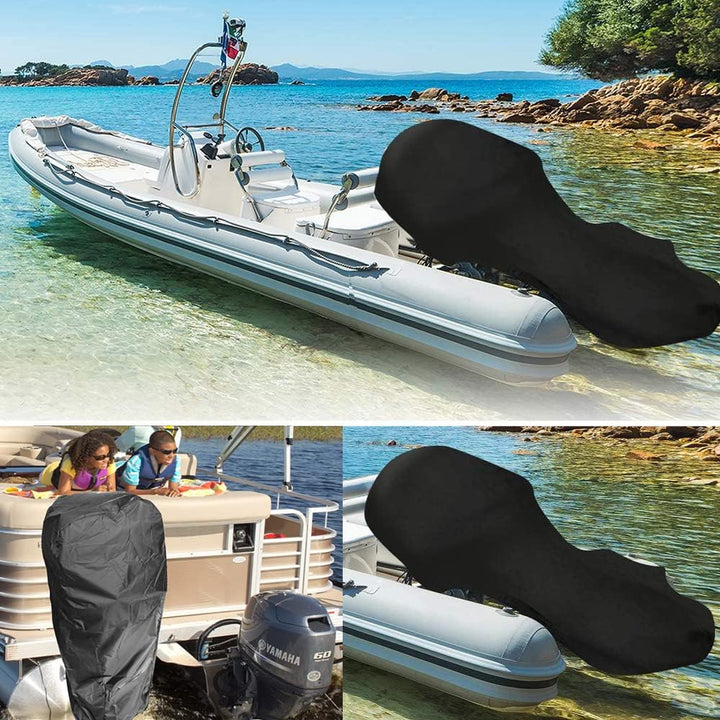 Aussenbord-Motorabdeckung, Skyour wasserdichte Bootsmotorabdeckung, Staub-Rian UV-Motor-Schutzabdeck