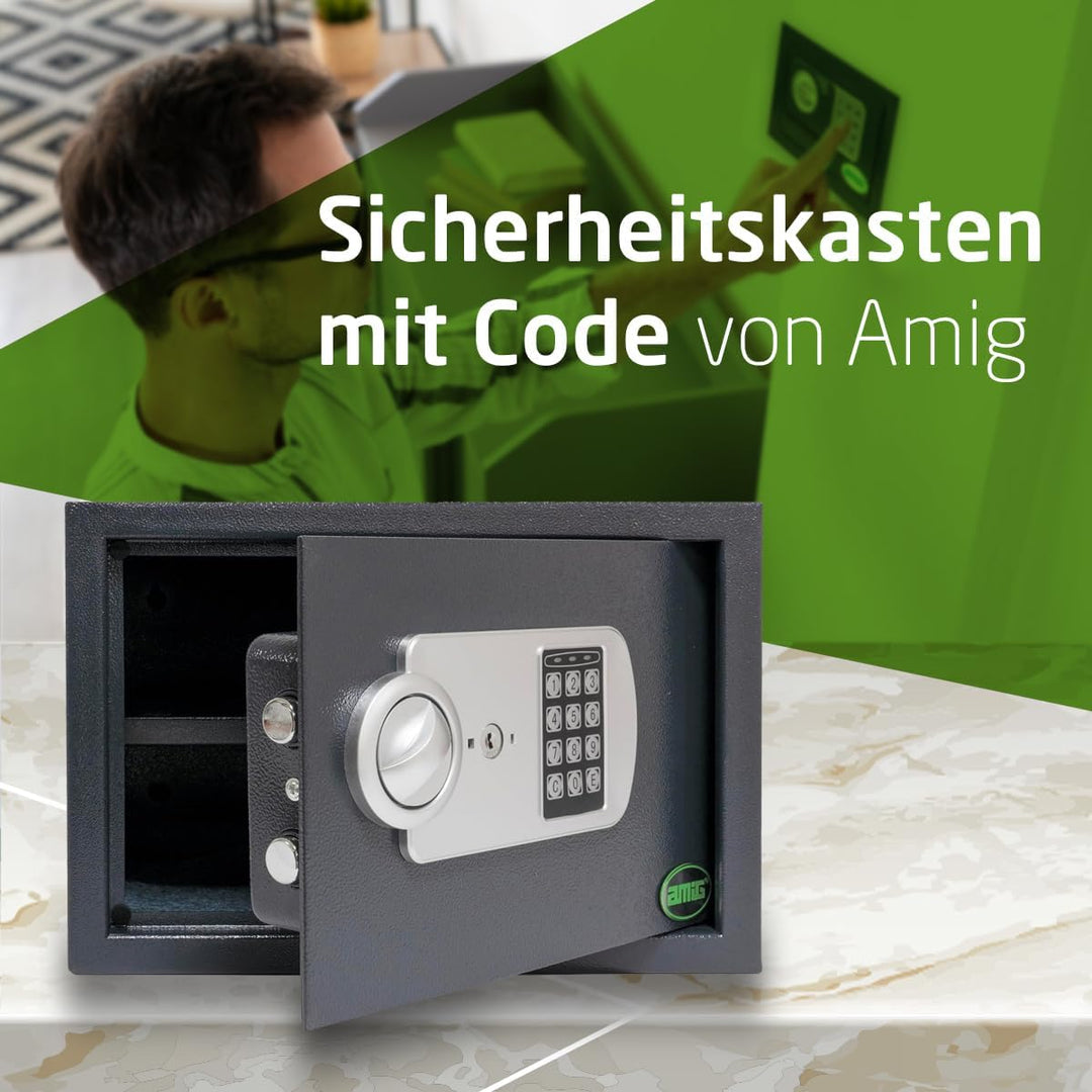 Amig – Tresor für zuhauser mit Code | Integrierte Sicherheitsbox | Stahl | Getarnt | Ideal für Zuhau